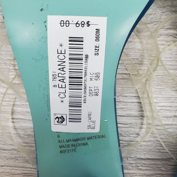 Betsey Johnson Capri blue rhinestone heels - Picture 12 of 14